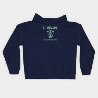 luminary entertainment company logo sage Kids Hoodie